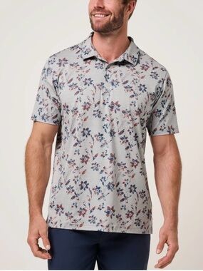 Travis Mathew Unlimited Access Polo Grey Medium NWT STITCH FIX